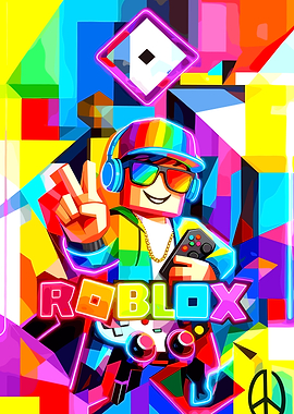 Roblox Gamer with Rainbow Accessories