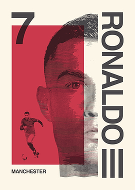 Cristiano Ronaldo Manchester United Poster