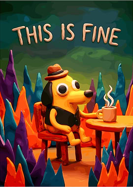 This is Fine Dog Meme