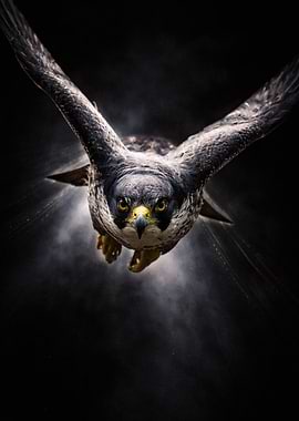 Peregrine Falcon in Flight