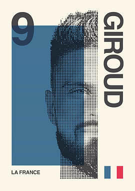 Olivier Giroud France 9 Poster