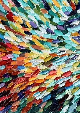 Textured Abstract Oil Painting