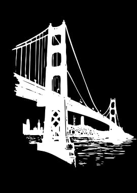 Golden Gate Bridge Silhouette