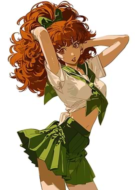 Anime Girl in School Uniform