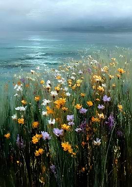 Wildflowers by the Sea