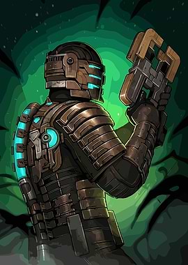 Isaac Clarke in Dead Space Armor