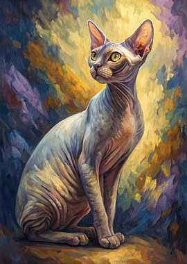 Sphynx Cat Portrait