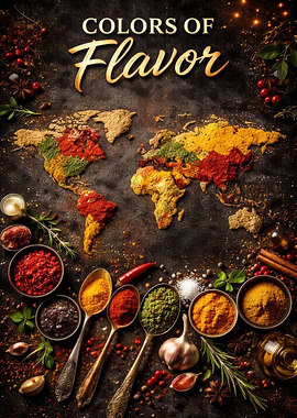 Colors of Flavor World Map