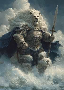 Lion Warrior in Armor