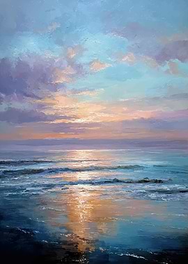 Sunset Over the Ocean