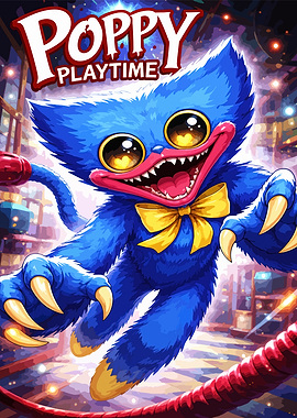 Poppy Playtime Huggy Wuggy Poster