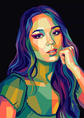 Colorful Portrait of a Laufey