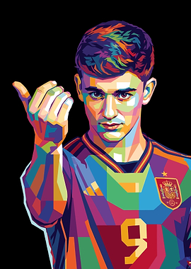 Gavi Wpap Pop Art Portrait