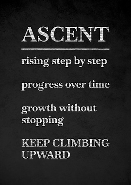 Ascent definition with motivational text