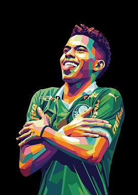 Estevao Football Pop Art