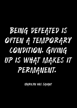 Inspirational Quote About Defeat