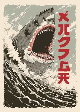 Jaws Shark Attack Poster