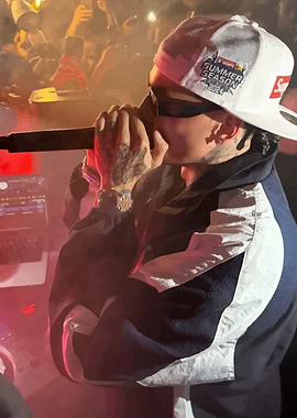 Rapper Performing on Stage