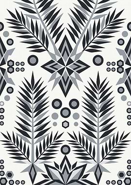 Geometric Floral Pattern