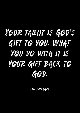Inspirational Quote About Talent