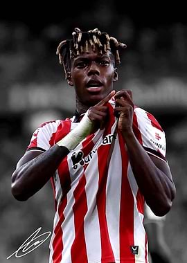 Football Player Nico Williams Celebrating