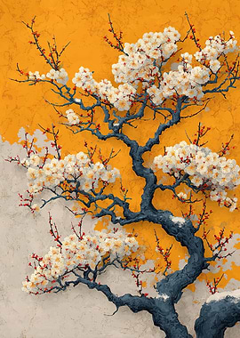 Japanese Plum Blossom Tree