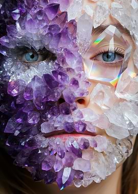 Crystal Face Art