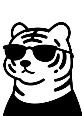 Cool Tiger Wearing Sunglasses