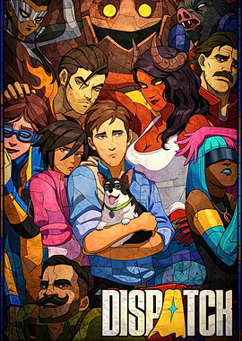 Dispatch Comic Art Poster