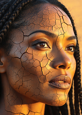 Cracked Skin Portrait