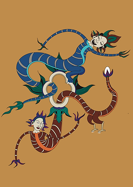 Mythical Creatures in Medieval Style