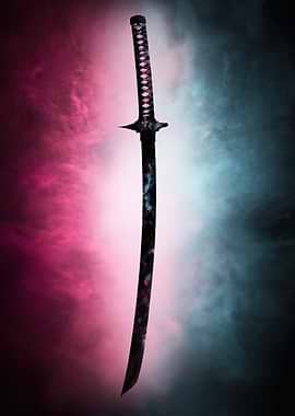Fantasy Katana with Cosmic Blade