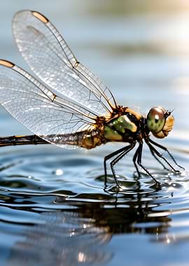 Dragonfly on Water
