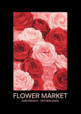 Flower Market Poster