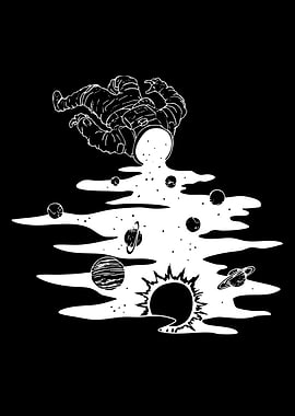 Astronaut Pouring Out Space