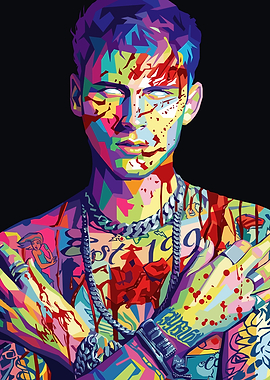 Machine Gun Kelly Pop Art Portrait