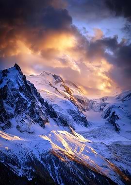 Dramatic Mountain Sunrise