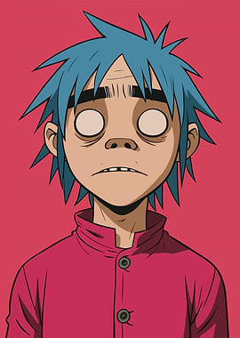 Gorillaz Character Portrait