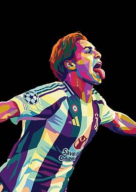 Kenan Yıldız Juventus Pop Art
