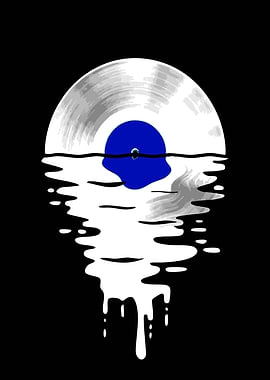 Melting Vinyl Record Art
