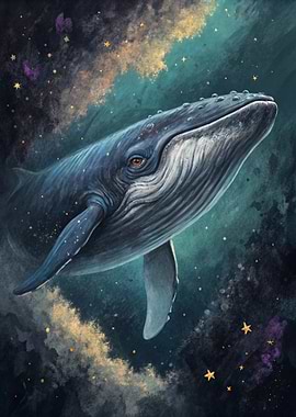 Whale in a Starry Sky