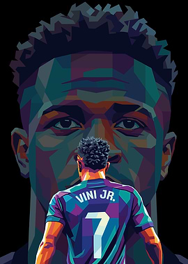 Vinicius Jr. Pop Art Portrait
