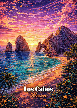 Los Cabos Mexico Sunset Arch