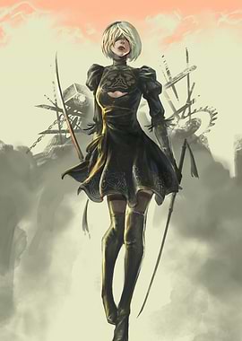 2B with Pod 042 and weapon