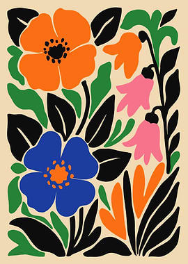 Abstract Floral Composition