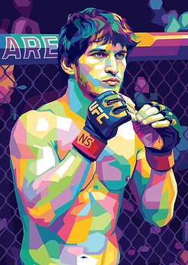 UFC Fighter in Pop Art Style