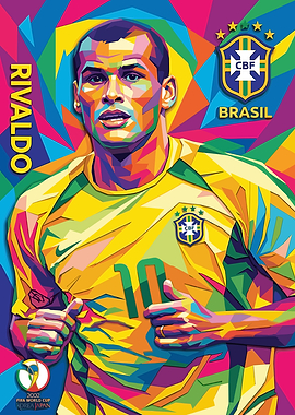 Rivaldo Pop Art Portrait