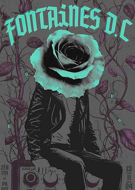 Fontaines D.C. concert poster