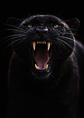 Black Panther Roaring