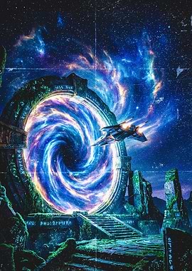 Sci-fi spaceship portal